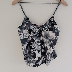 Victoria's Secret Black and White Floral Camisole
